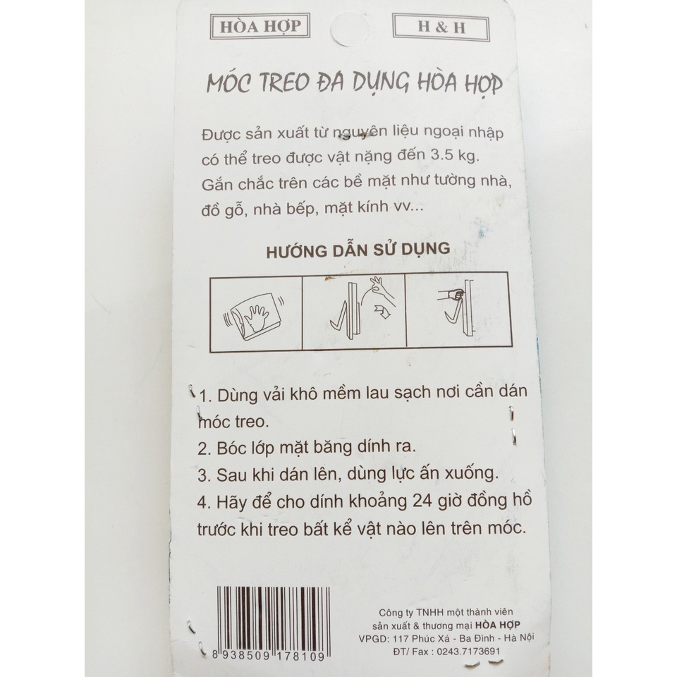 Móc Treo Tường Đa Dụng Hòa Hợp HH-212