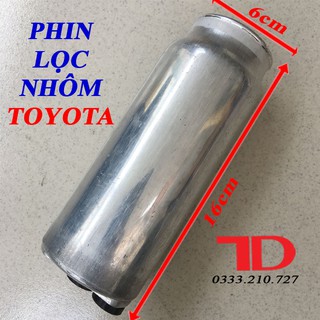 Phin lọc nhôm toyota r12 ngắn phi 60 x 160mm