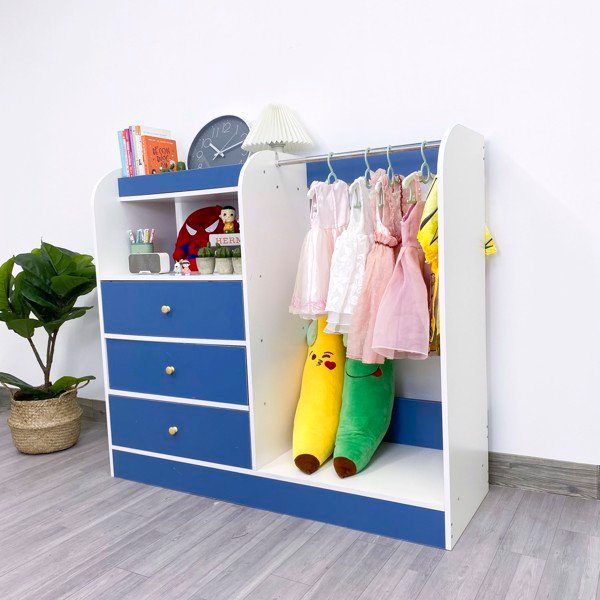 Tủ đồ đa năng hiện đại cho trẻ em blue shelf chính hãng IGA- GP128.19