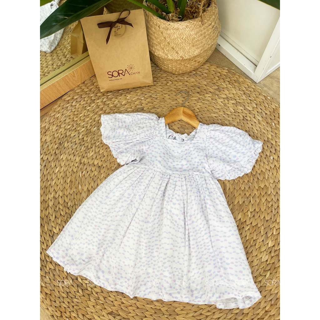 Đầm Babydoll Tay Chuông Nơ Lưng Cho Bé Gái 9kg-39kg SoraChan - M142,M143,M144,M145,M146,M147