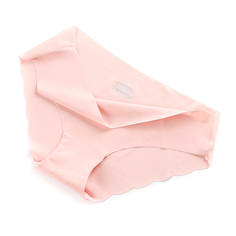 Set 3 quần lót ZXYOUPING lưng thấp viền bèo màu trơn size M-XXL thời trang dành cho nữ