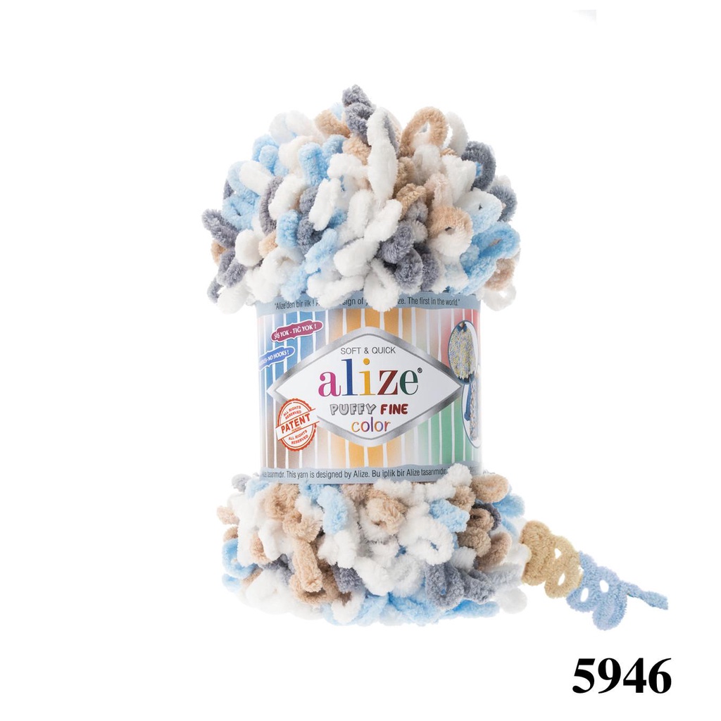 Cuộn len Puffy Fine Color hãng Alize Yarns