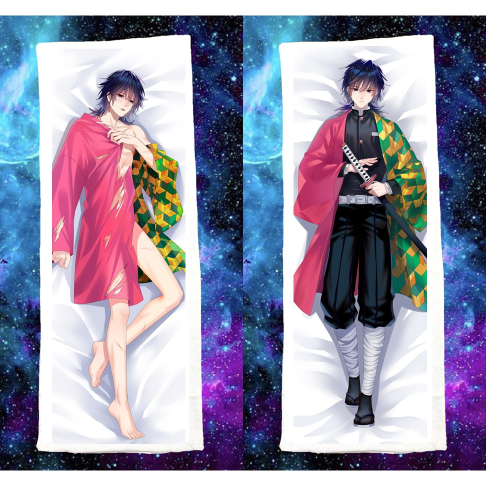 Gối ôm dài Tomioka Giyu-Kimetsu no Yaiba dài 1mx40cm có bông