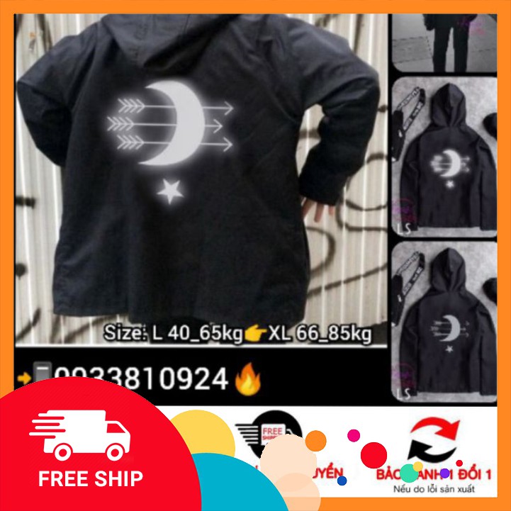 𝗡𝗘𝗪 𝗔𝗥𝗥𝗜𝗩𝗔𝗟 VIDEO Hình thật + Áo khoác dù phản quang mặt trăng