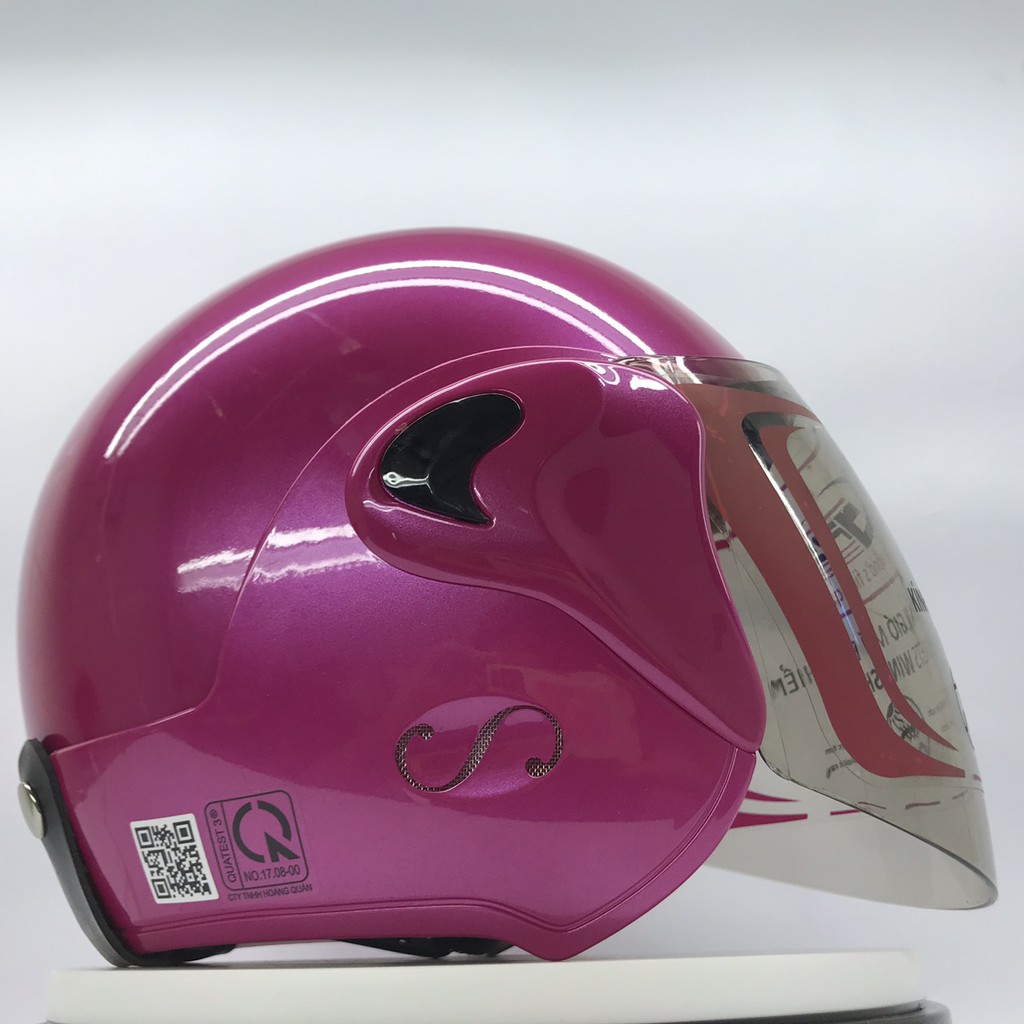 Mũ bảo hiểm GRS A318k (hồng đậm bóng)
