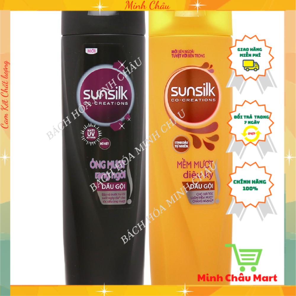 Dầu Gội Sunsilk Óng Mượt Rạng Ngời - Dưỡng Dài Mượt - Mềm Mượt Diệu Kỳ 170g