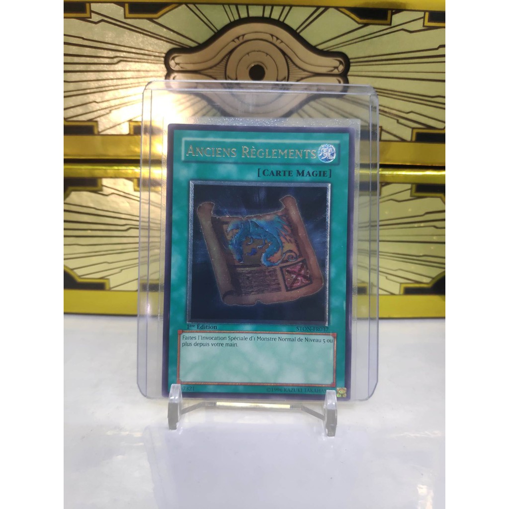 [ Dưa Hấu Yugioh ] Tiếng Pháp - Lá bài thẻ bài Ancient Rules - Ultimate Rare 1st Edition - Tặng bọc bài nhựa bảo quản