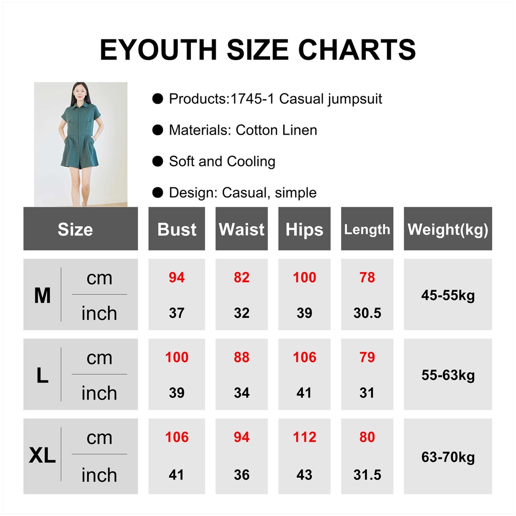 Eyouth 1745 Bộ Áo Liền Quần Hai Dây Bằng Vải Lanh cotton Dành Cho Nữ | BigBuy360 - bigbuy360.vn