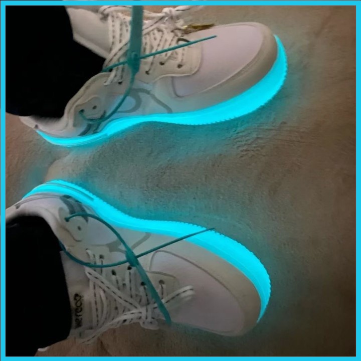 Giày 𝐍𝐈𝐊𝐄 𝐀𝐅𝟏 REACT White Ice Trắng ĐẾ ICE Phát Sáng - Giày Thể Thao Sneaker Nam Nữ 𝐍𝐈𝐊𝐄 𝐀𝐅1 Full Bill Box