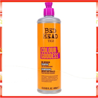 [CHÍNH HÃNG]💋💋Dầu Gội Dành Cho Mái Tóc Nhuộm Tigi Bed Head Colour Goddess Oil Infused Shampoo 400ml