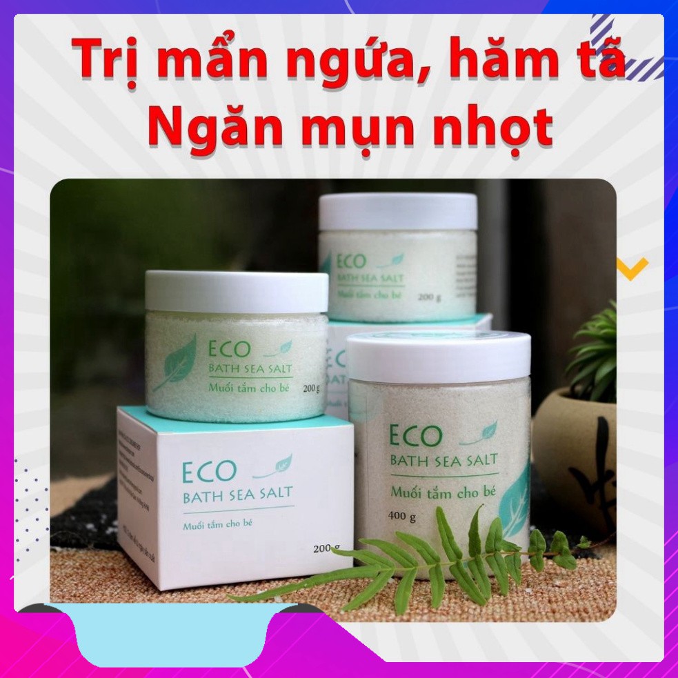 Muối Tắm Bé Thảo dược ECO 400g - MUỐI TẮM BÉ SINH DƯỢC ECO - Muối tắm Eco hoàn toàn tự nhiên an toàn cho bé