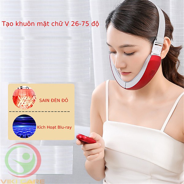 ⚜️Máy xóa nọng cằm định hình khuôn mặt Vline và nâng cơ bằng sóng EMS, RF, Photon ánh sáng⚜️