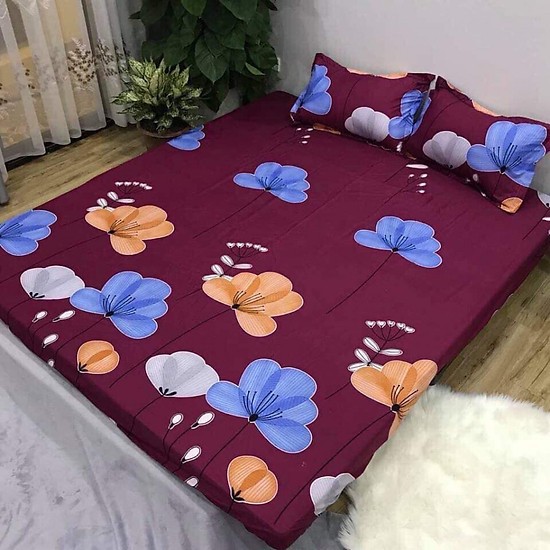 Sale ngẫu nhiên giá lẻ = giá sỉ bộ ga chun poly cotton m6 hoặc m8