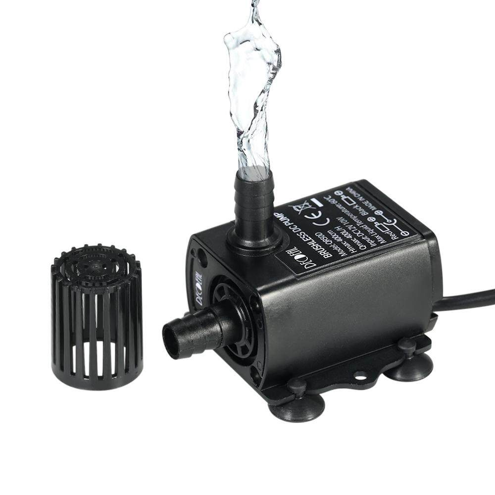 giảm 45% Máy Bơm Nước Không Chổi Than Mini DC 12V 5W n Bể Cá Đài Phun Nước Chìm Nâng 280L/H 300Cm