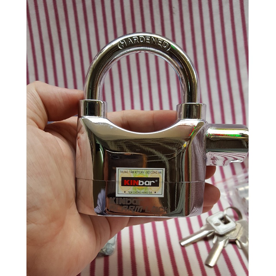 Ổ Khóa Chống Trộm Cao Cấp Kinbar Alarm Lock Có Còi Báo Động