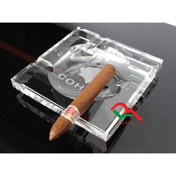 Gạt tàn xì-gà pha lê 4 điếu cao cấp Cohiba SL600