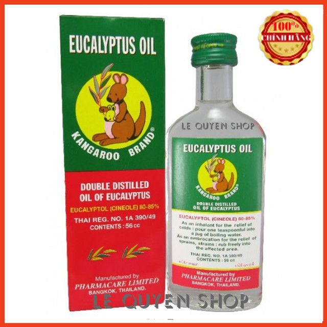 Dầu khuynh diệp tràm nguyên chất Kangaroo Brand 28cc Thái Lan