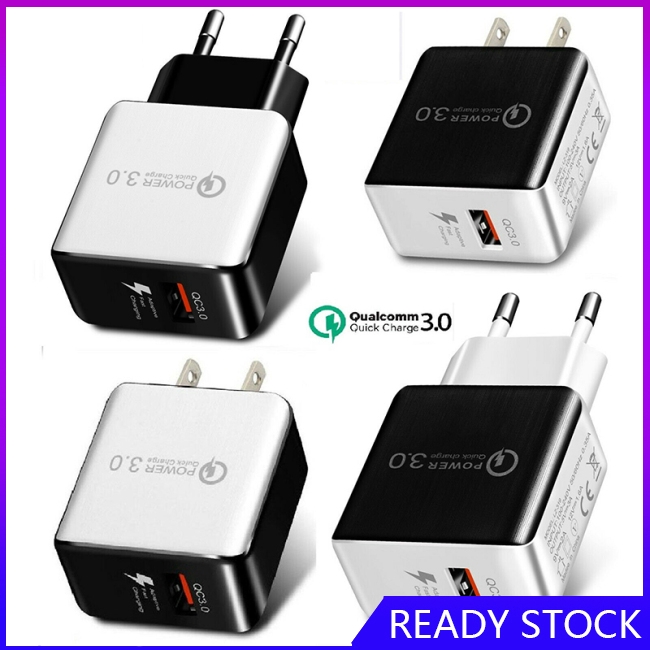 FL【COD Ready】USB Fast Charging Quick Wall Charger Adapter Plug for Samsung Android iPhone LG