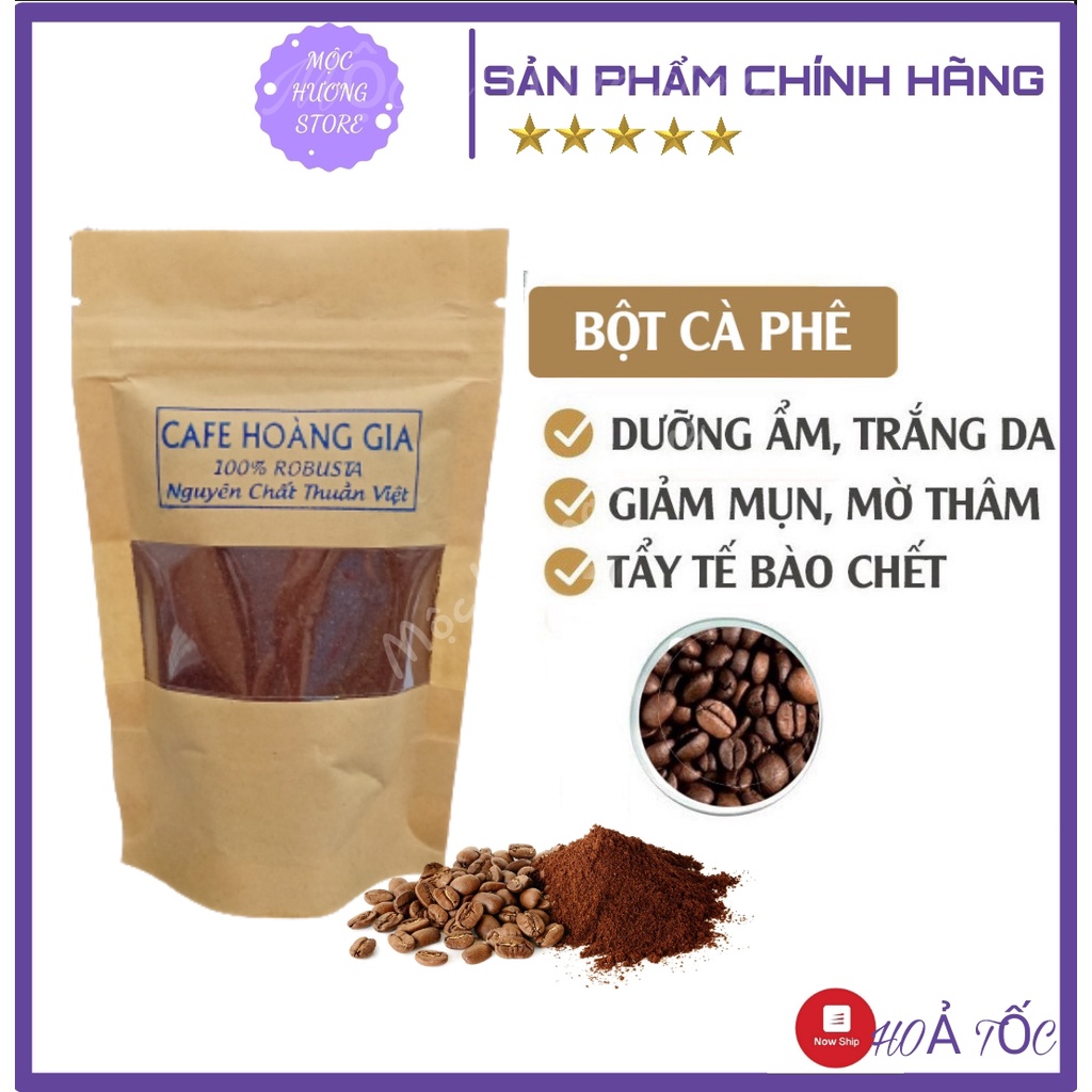 [100% NGUYÊN CHẤT]Bột cà phê nguyên chất - Đắp mặt - Giúp tẩy da chết, Dưỡng trắng da