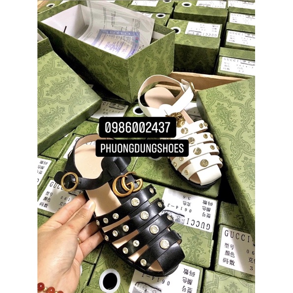 Sandal rọ gc hàng super fullbox xanh, bill, túi giấy form rộng