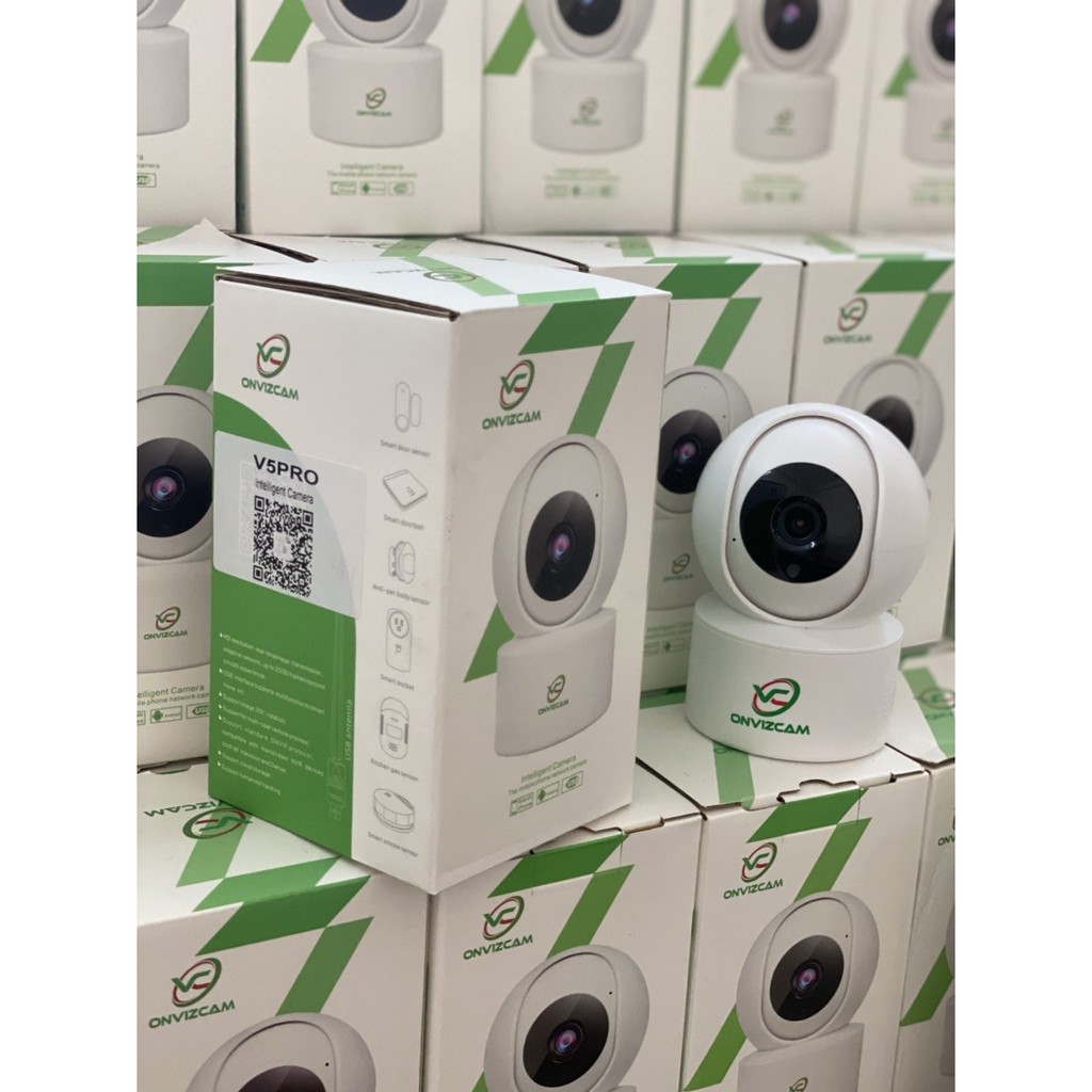 Camera WIFI Onvizcam V5 PRO 2.0MP- FHD 1080P, xoay 355 độ, đàm thoại 2 chiều, phát hiện chuyển động