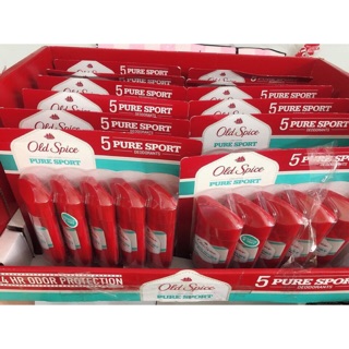 Combo 5 Chai Lăn khử mùi Old Spice Pure Sport