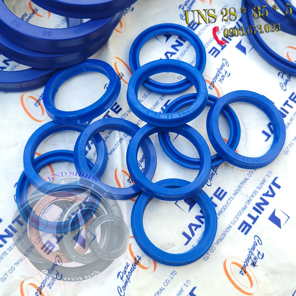 Gioăng phớt thủy lực UNS 28*35*5, phớt chắn dầu thủy lực chuyên cho máy đào, máy xúc, cẩu và xe nâng | KND Shops