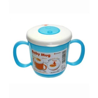 Cốc tập uống có tay cầm Inomata cho bé màu xanh (Made in Japan)
