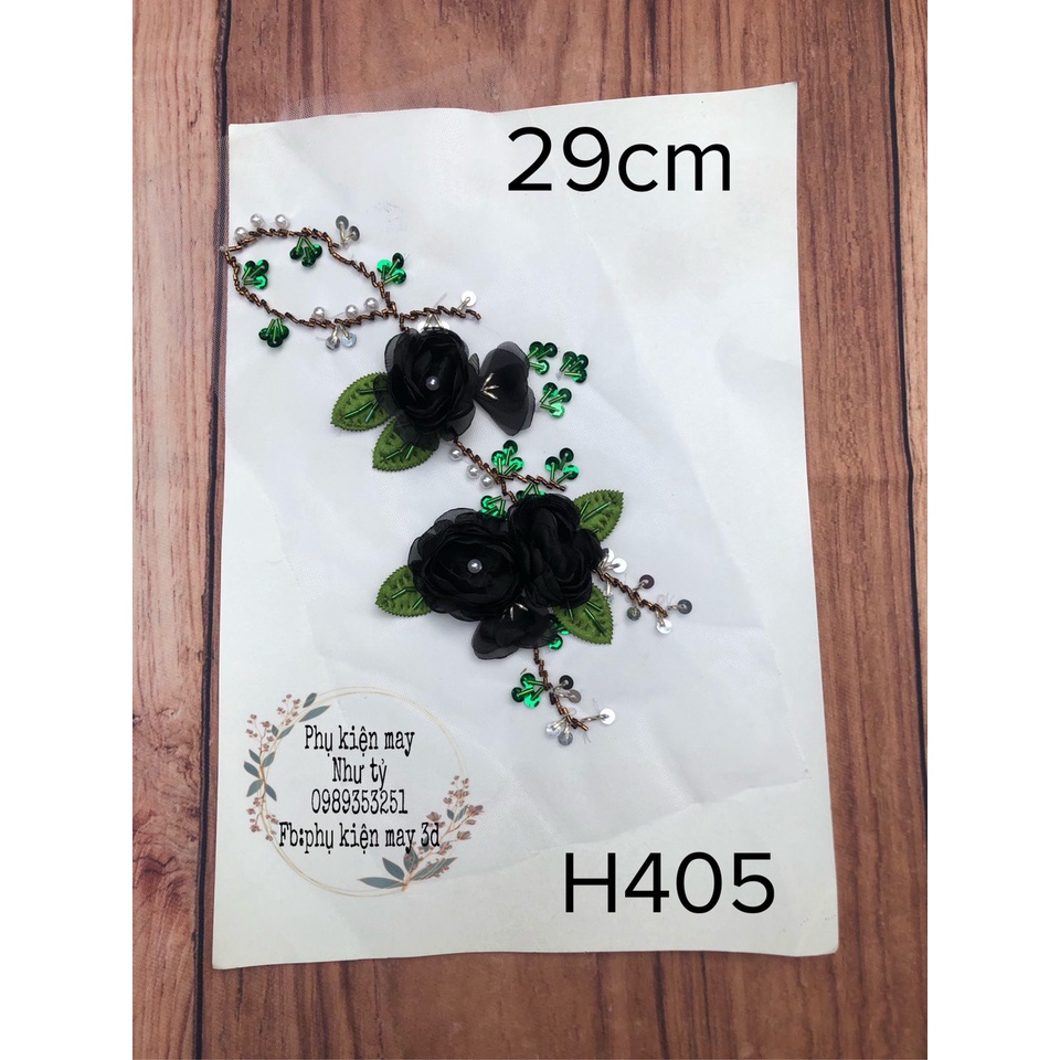 nhánh hoa đào bằng hoa ruy băng xinh xắn 29cm