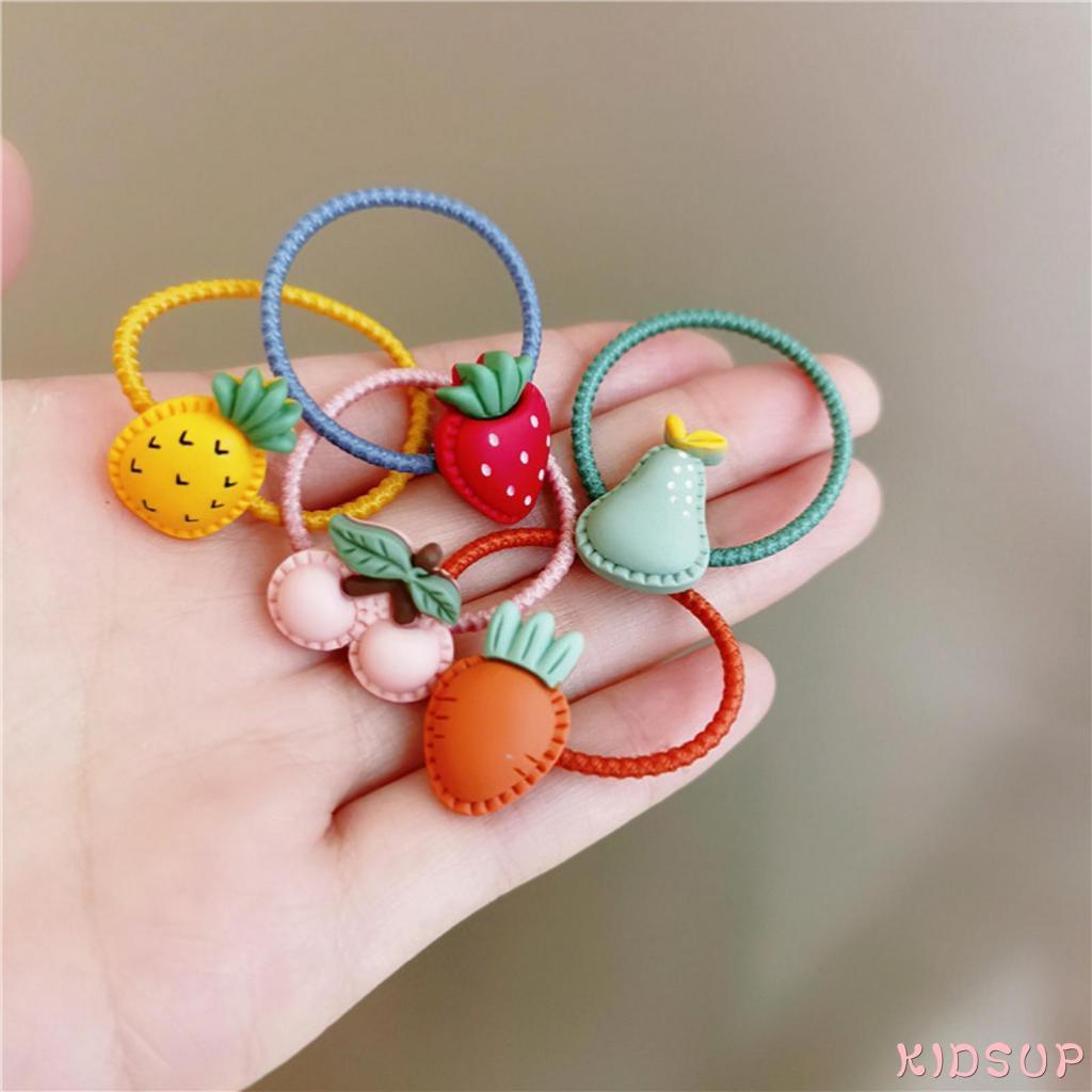 Dây buộc tóc hình trái cây hoạt hình dễ thương cho bé