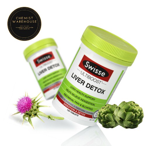 [Hàng ÚC] Swisse Ultiboost Liver Detox - Viên uống hỗ trợ thải độc gan 60/120 viên