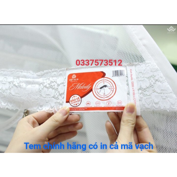 [CHÍNH HÃNG] Màn Chụp Tự Bung Dệt 10/10, Màn Tự Bung Đỉnh Rộng Melody Dệt 10/10, Đủ Kích Thước