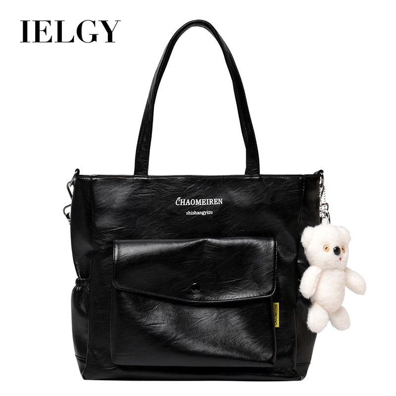 Túi xách tote IELGY da mềm sức chứa lớn đeo vai cầm tay thời trang Hàn Quốc 2021 cao cấp cho nữ