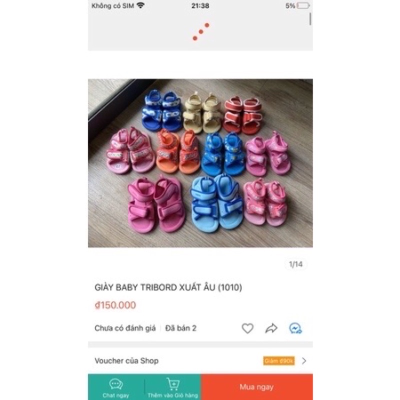 Dép quai xuất dư cho bé siêu nhẹ sz 26 cho bé chân 15-16cm