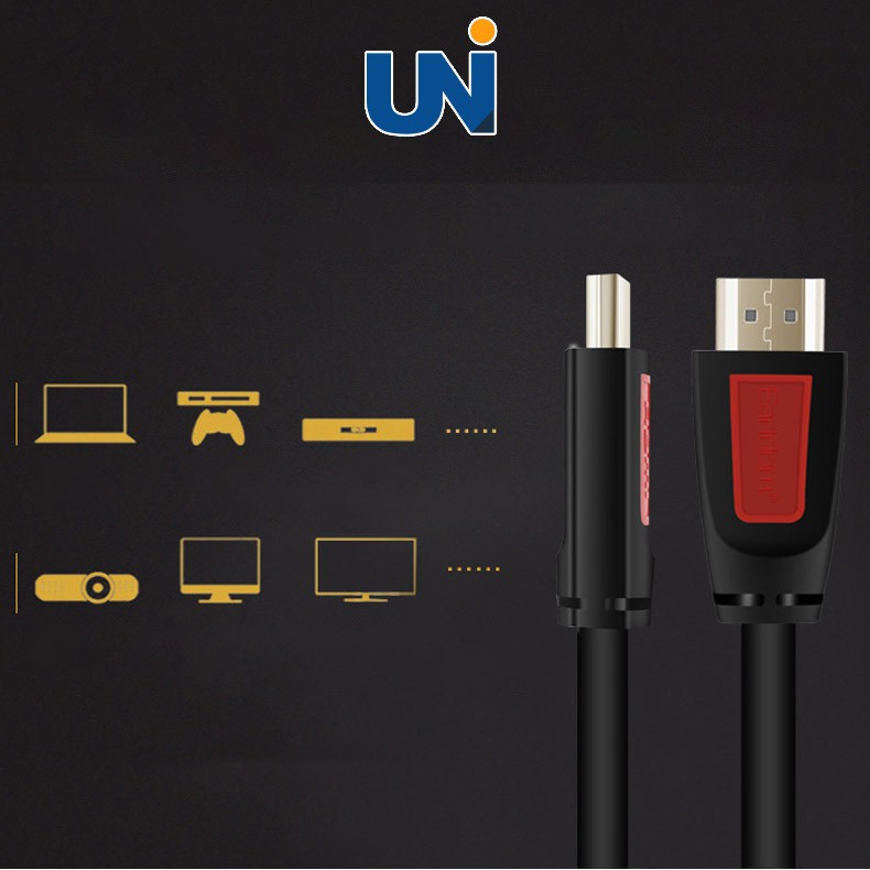 Cáp HDMI Earldom W09 Kết Nối Hình Ảnh, Âm Thanh Từ Máy Tính Ra Tivi Hoặc Máy Chiếu dài 5M