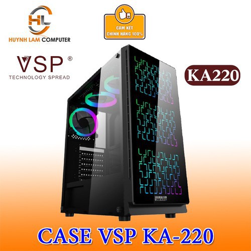 Vỏ máy tính VSP KA220 NEBULA Kính cường lực