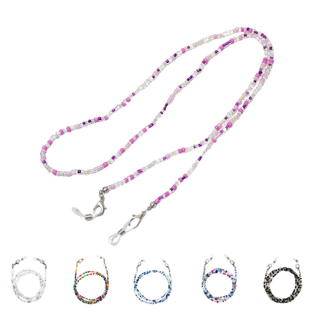 Dây Đeo Mắt Kính Xỏ Hạt Nhiều Màu Sắc Mang Đi Tiện Dụng