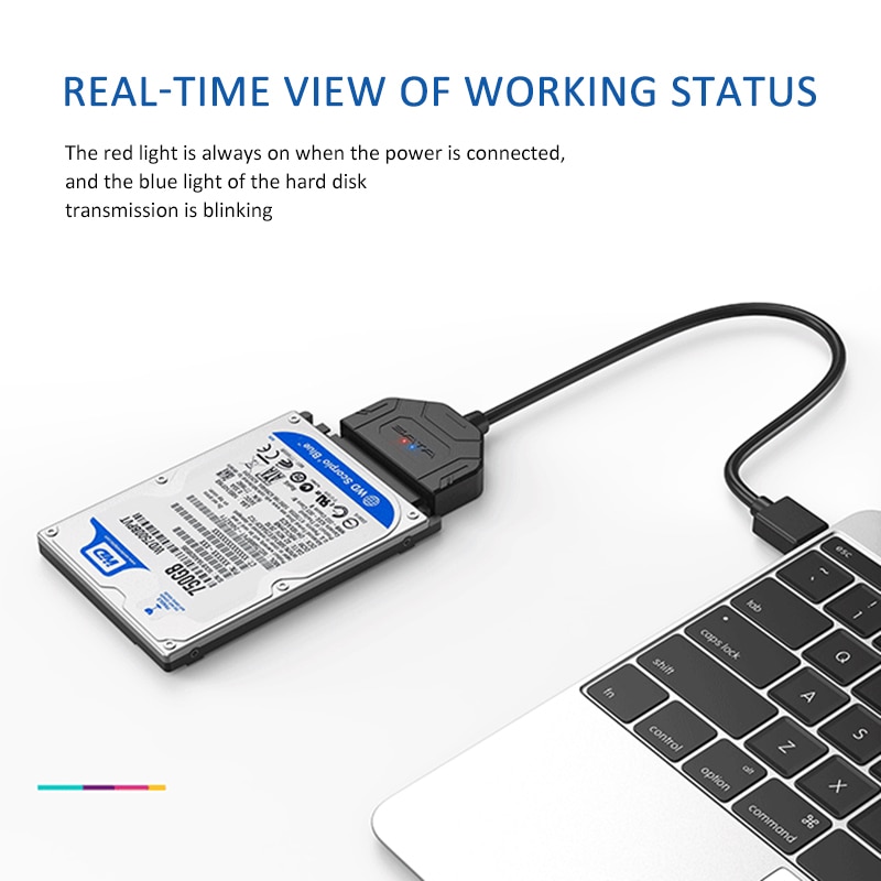 Cáp USB SATA 3 Sata sang Bộ chuyển đổi USB 3.0 LÊN ĐẾN 6 Gbps Hỗ trợ 2.5 / 3.5Inch Ổ cứng ngoài SSD HDD Sata III For Samsung | BigBuy360 - bigbuy360.vn