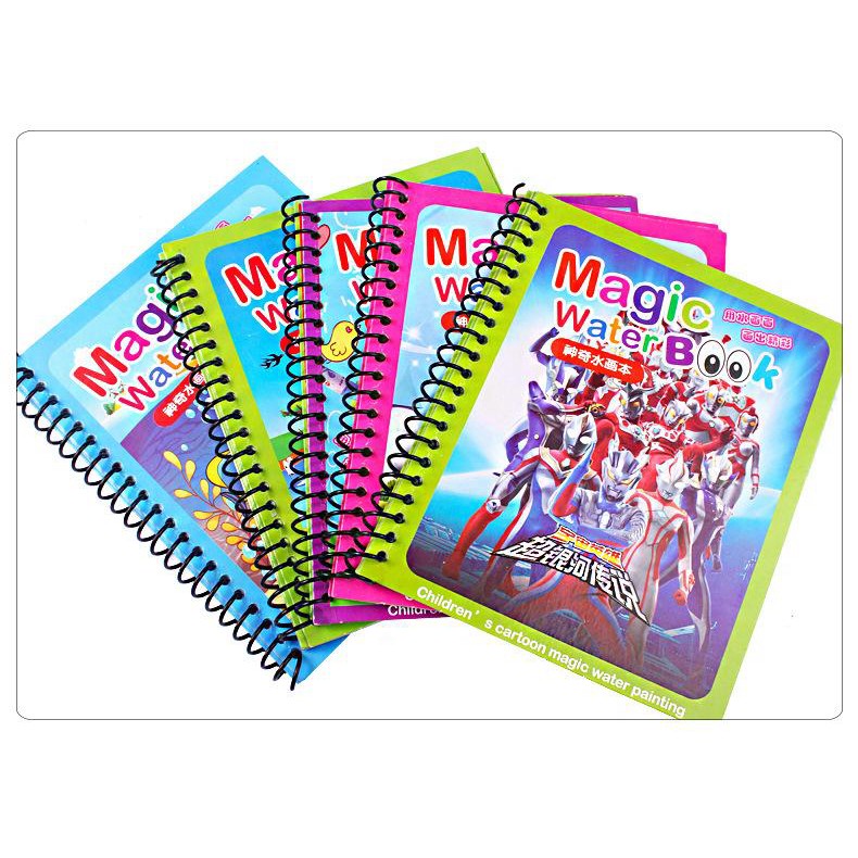 Sách tô màu ma thuật từ 1-10 tuổi (sản phẩm sử dụng được nhiều lần)