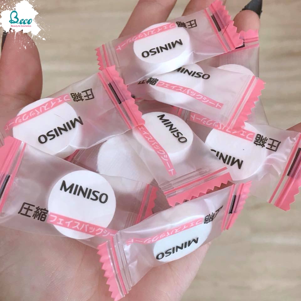 Mặt Nạ giấy nén Miniso Nhật Bản 1 miếng