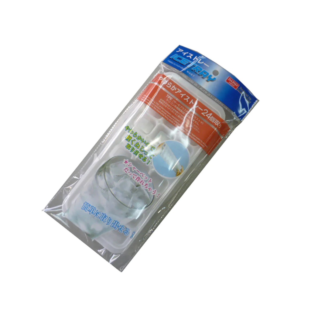 Daiso Khay Đá Mềm Soft Plastic Ice Tray 24 Cubes