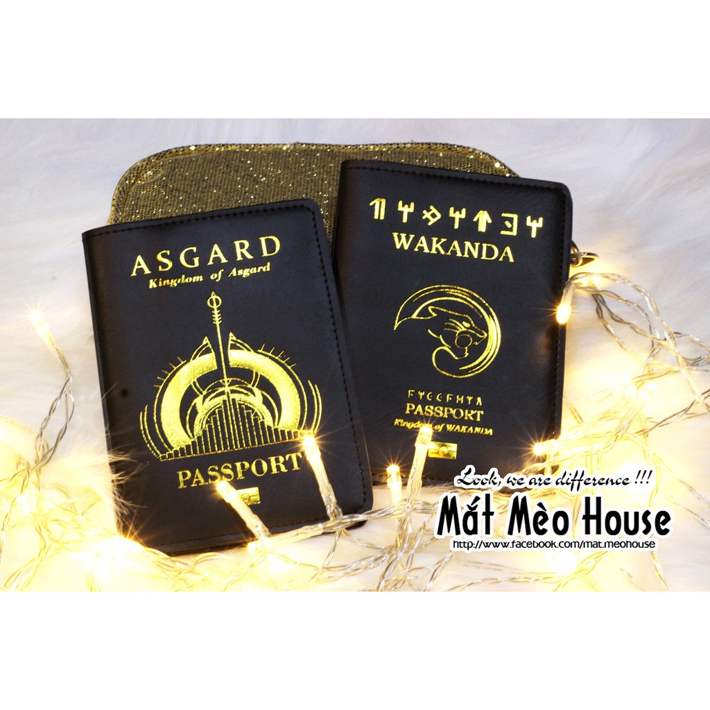 Passport Cover/ Bọc hộ chiếu Wakanda và Asgasrd