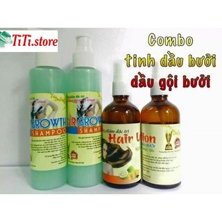 Combo tinh dầu bưởi + dầu gội bưởi