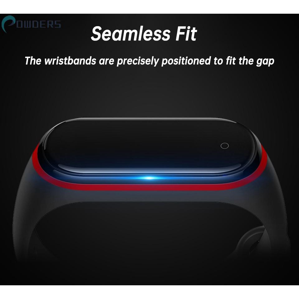 1 Dây Đeo Đồng Hồ Silicone TPU + TPE 200-220mm Không Độc Hại Cho Mi Band 5 / 6