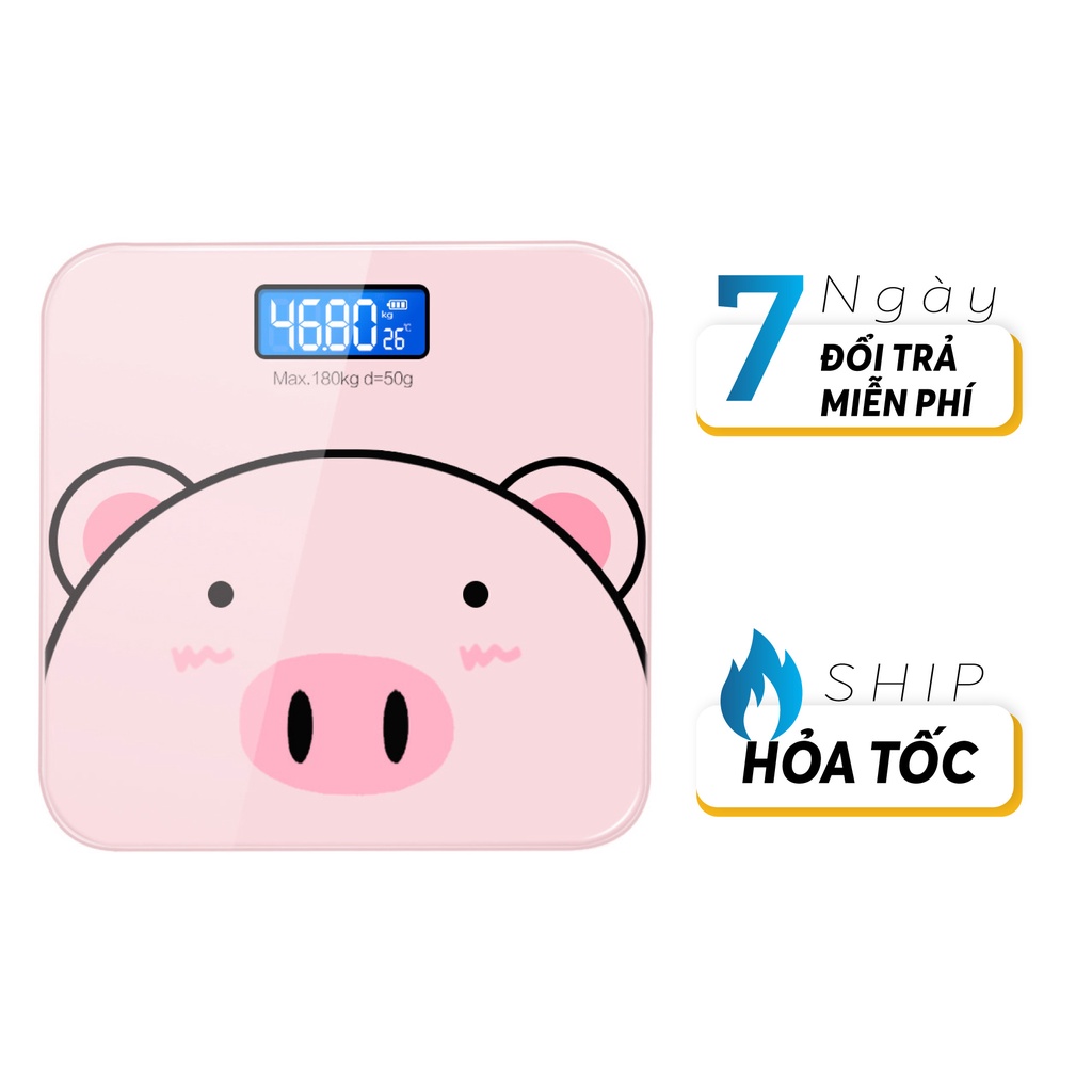 Cân điện tử hình heo hồng