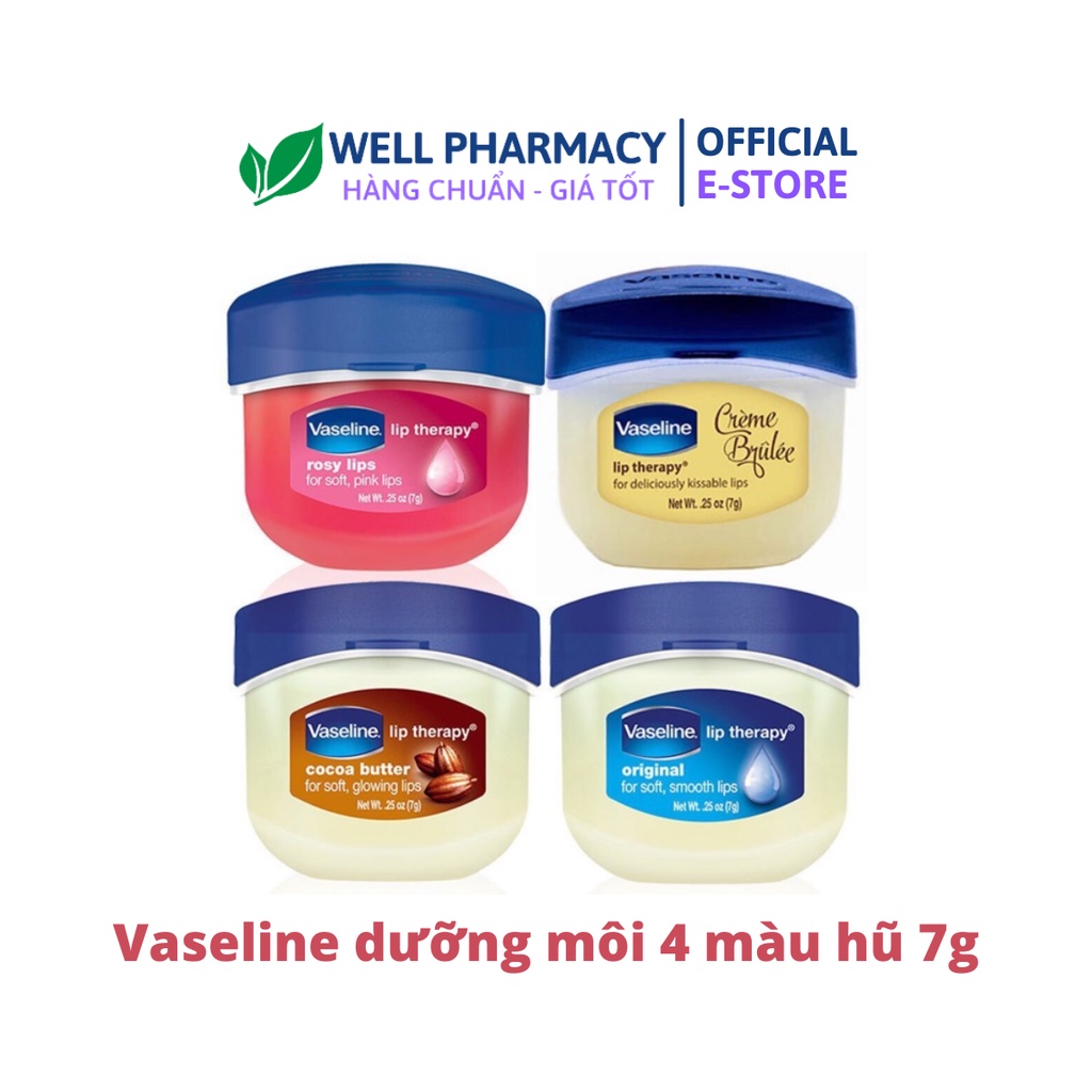 Vaseline- Sáp dưỡng môi có hương thơm dễ chịu hũ 7g