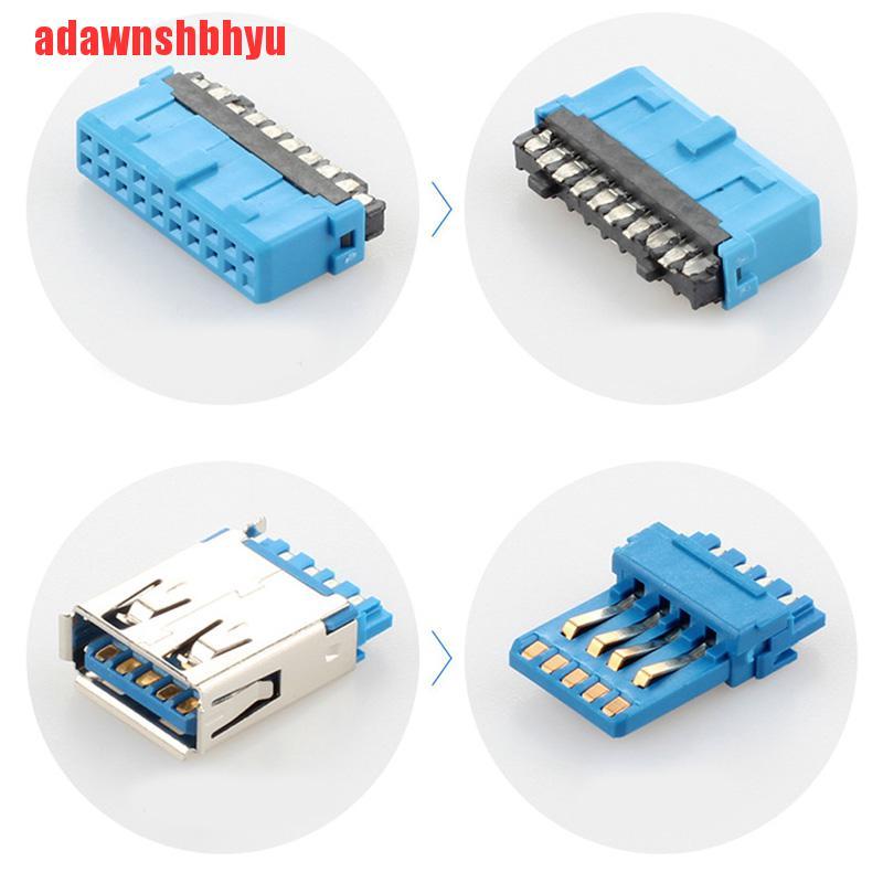 Cáp Chuyển Đổi Adawnshuyu) 2 Usb 3.0 Female Sang Bo Mạch Chủ 20pin