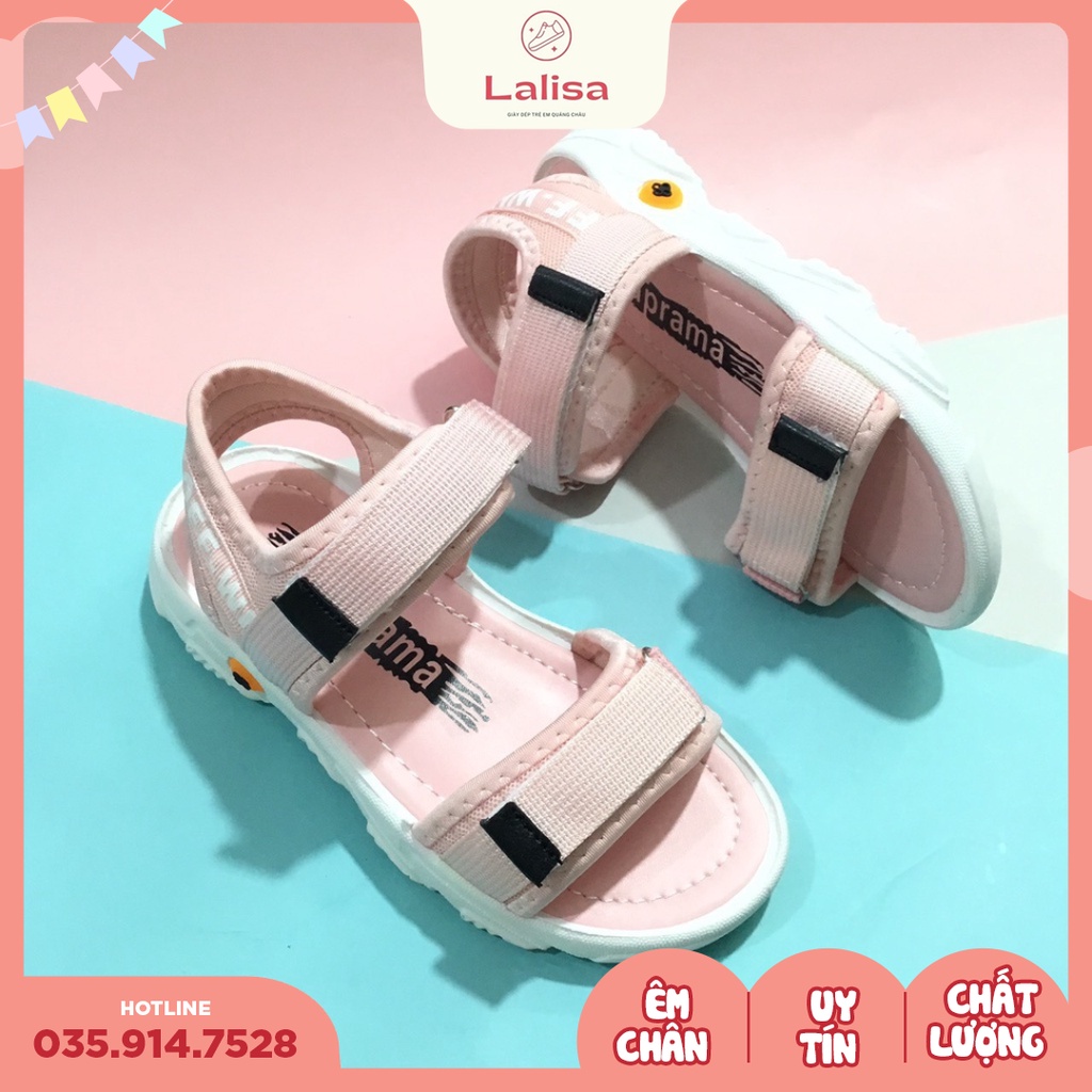 [Hàng chính hãng] Dép Sandal Cho Bé Gái, Dép Quai Hậu, Thời Trang Phong Cách LALISA, Size từ 33 - 38, A263-264