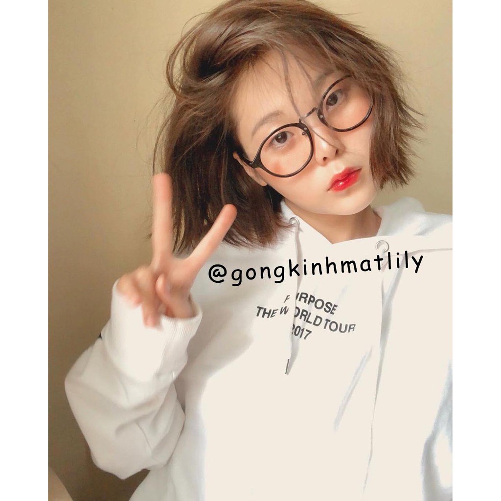 Gọng Kính Mắt Tròn Nữ Thời Trang L066 - Gọng Kính Cận Tròn Nữ Hàn Quốc Lilyeyewear | BigBuy360 - bigbuy360.vn