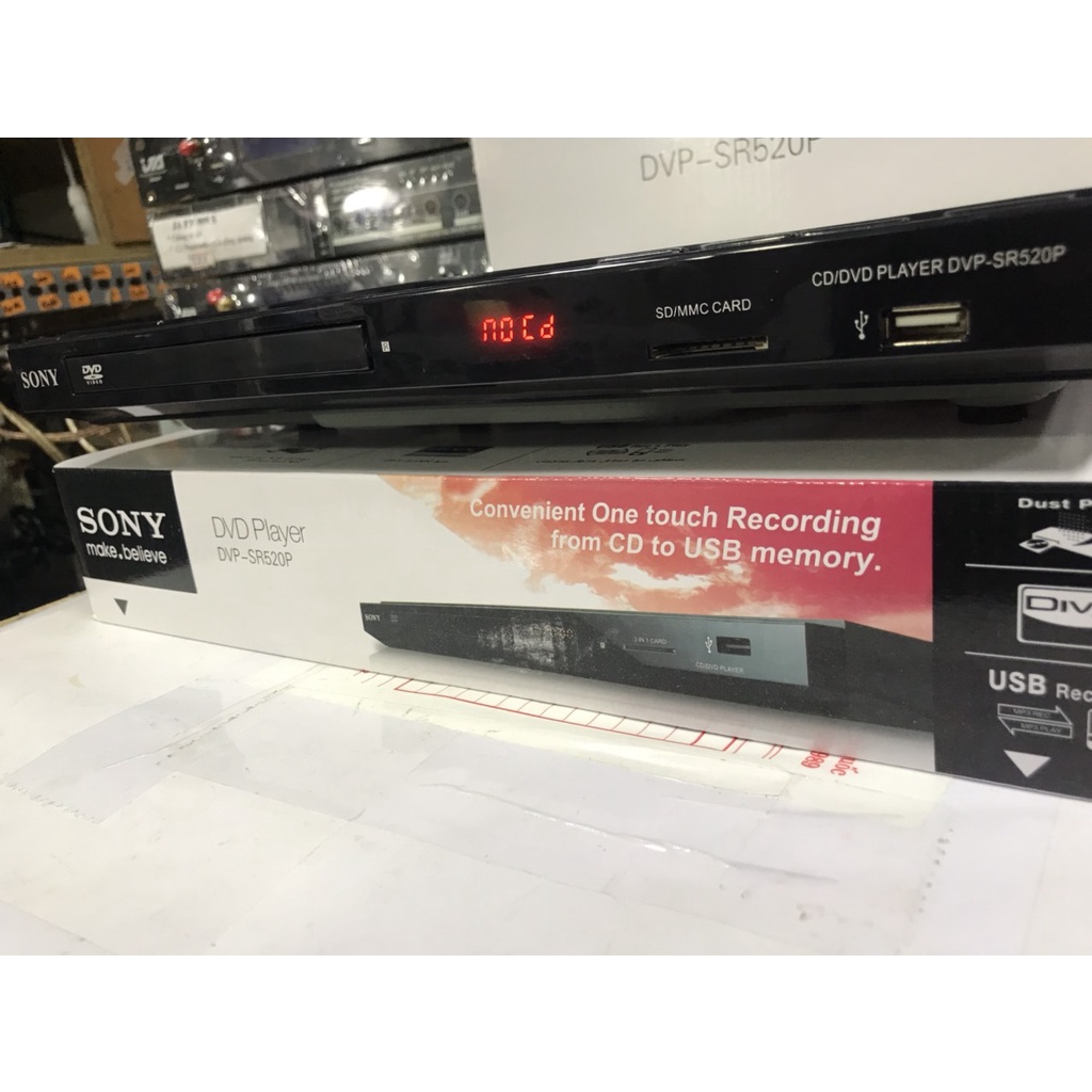 Đầu đĩa DVD HDMI Sony Cao Cấp DVP-SR520P, USB-thẻ nhớ-HDMI